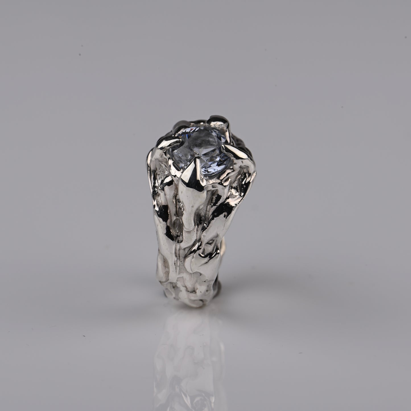 Melting Silver Ring