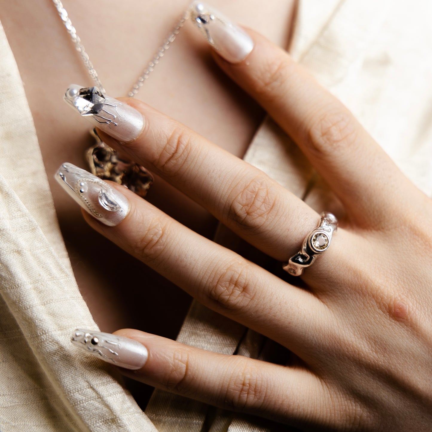 Pearl World Gemstone Ring