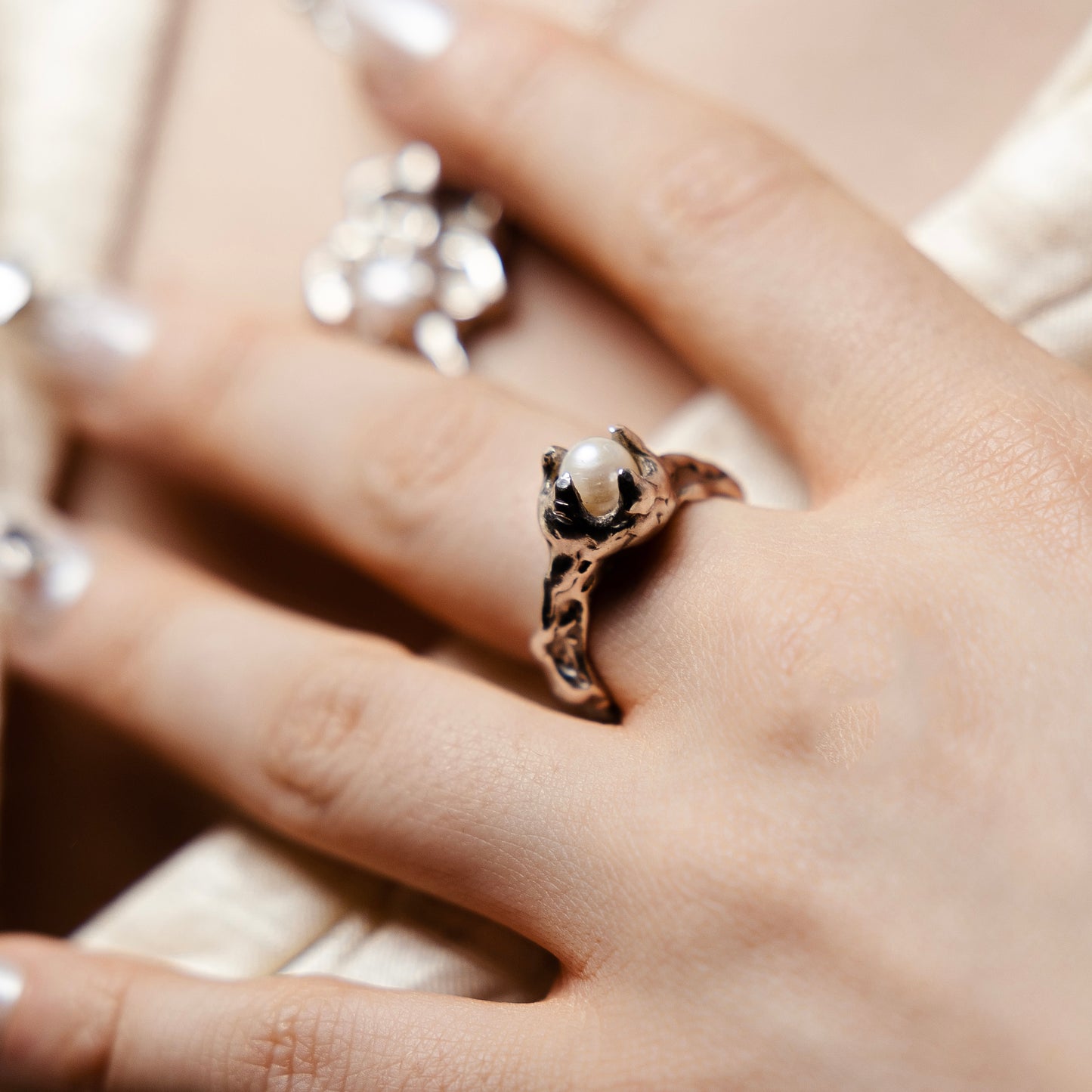 Pearl World Ring