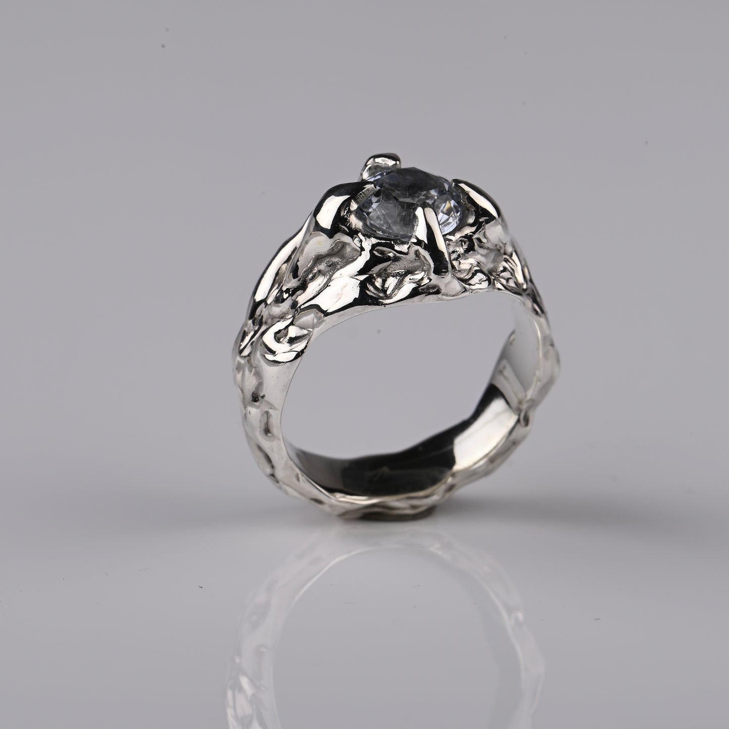 Melting Silver Ring