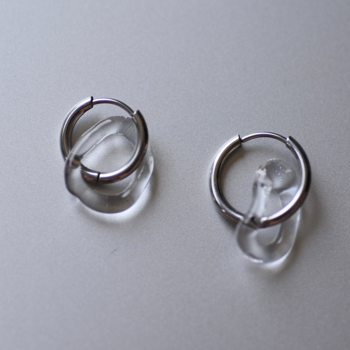 small organic Glass Earrings
