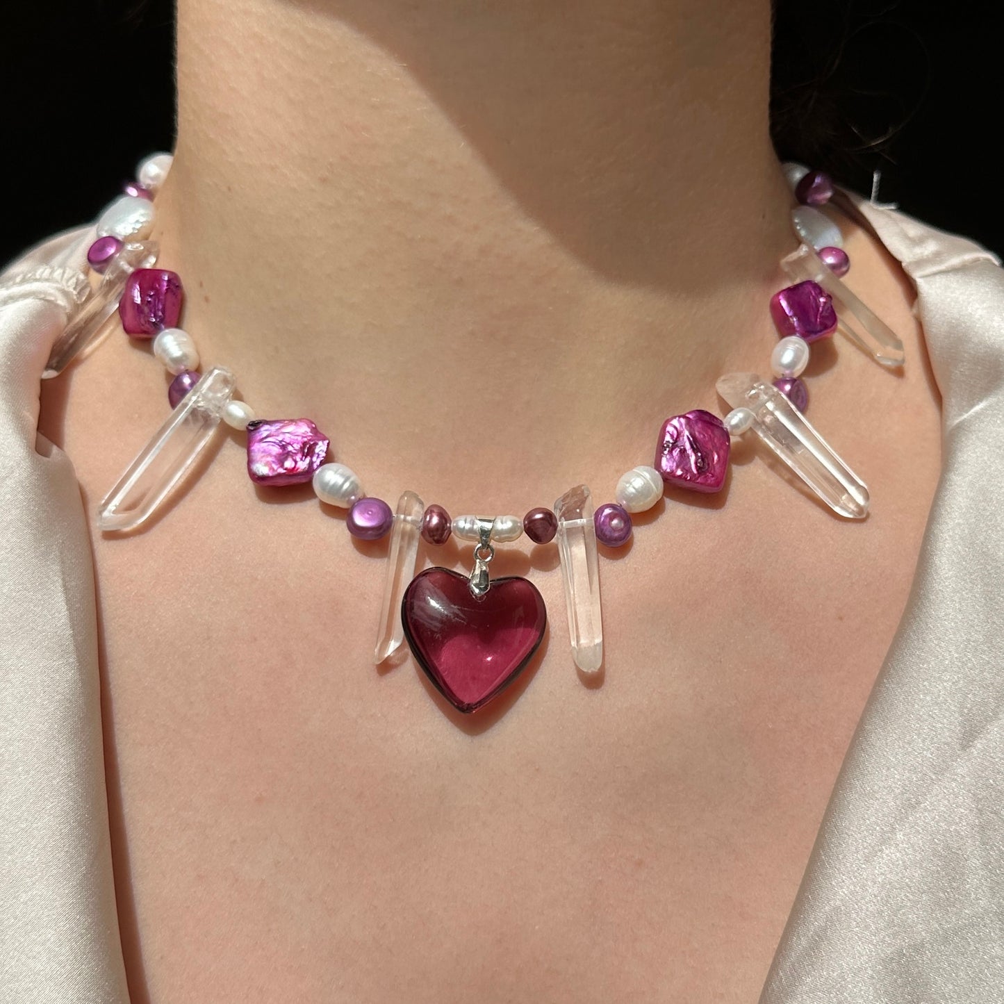 Roseglass Necklace
