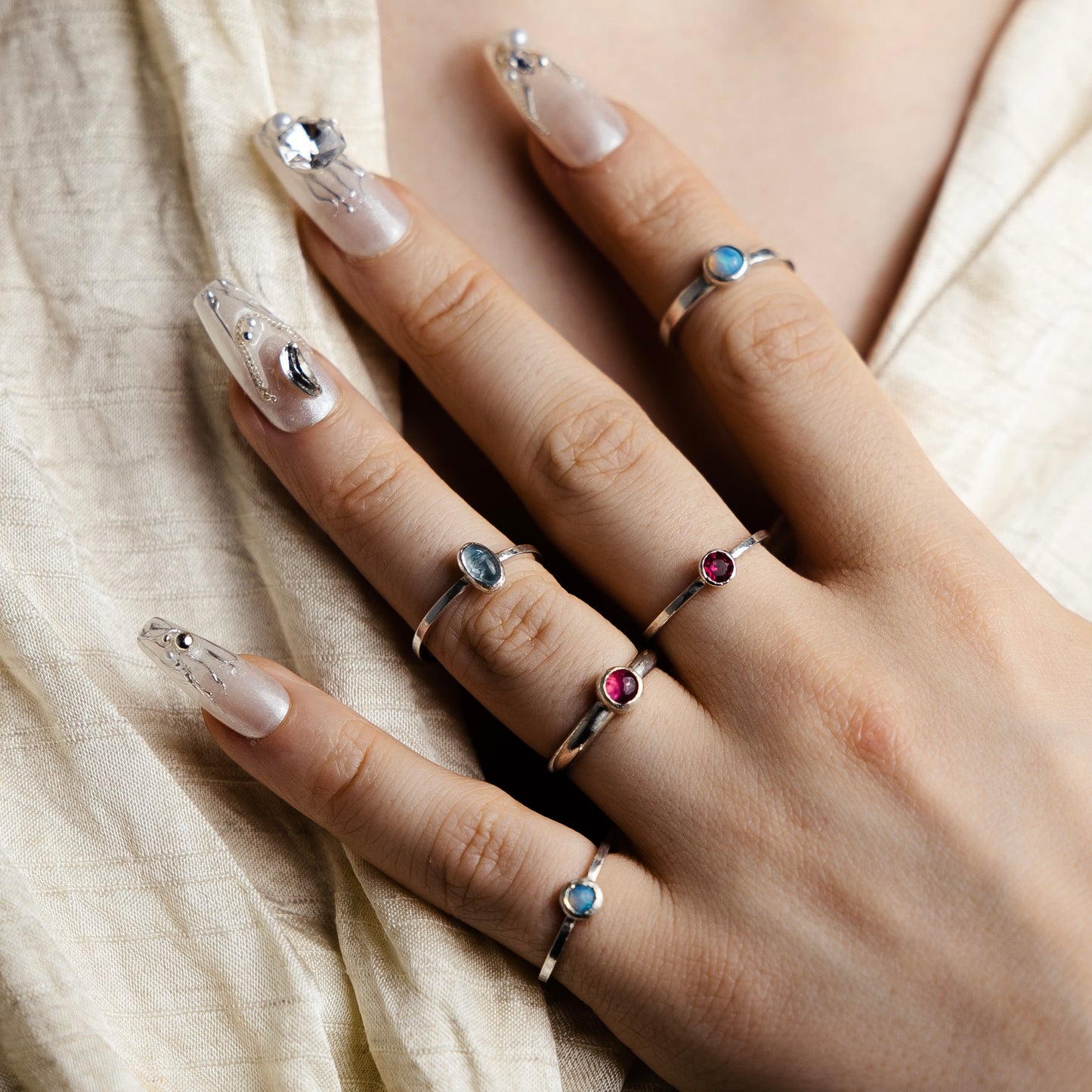 Pearl World Opal Ring