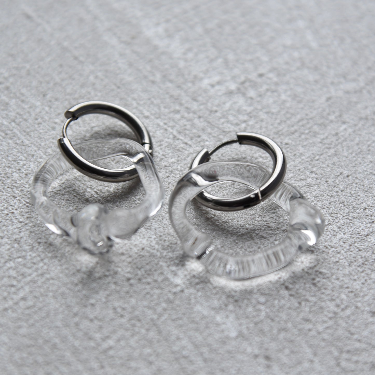 Organic Glass Earrings