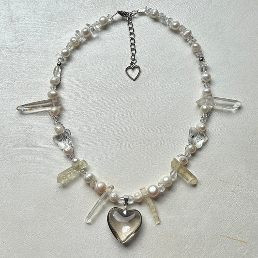 Heart Crystal Necklace