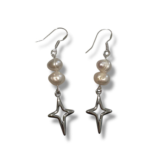 Star Pearl Earrings