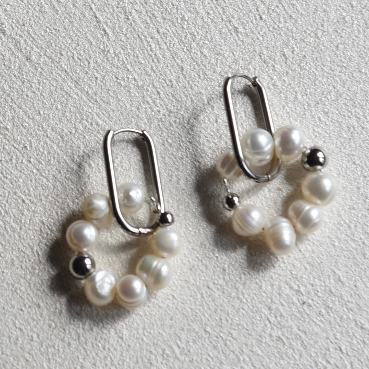 Glass and Steel Earrings