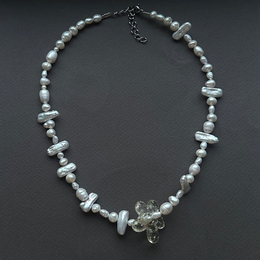 Glass Flower Necklace
