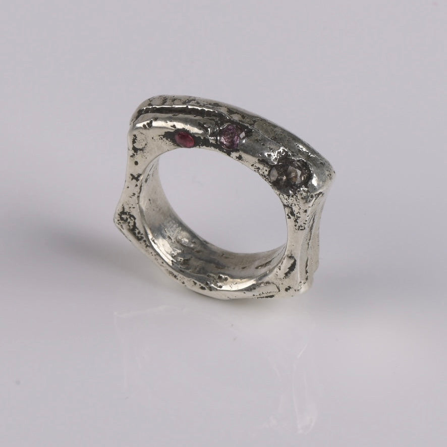 Sandcasted Silver Ring