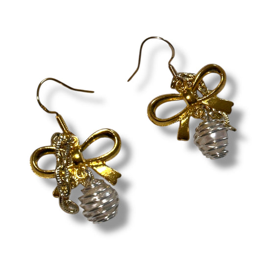 Little Gold Bow Earrings