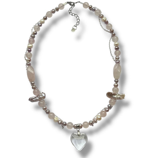 Love Hearts Crystal Necklace