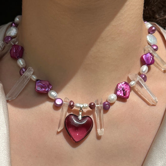 Roseglass Necklace