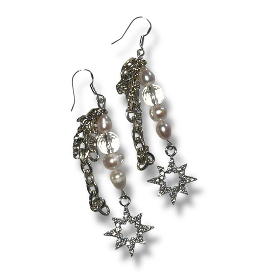 Chained Star Earrings