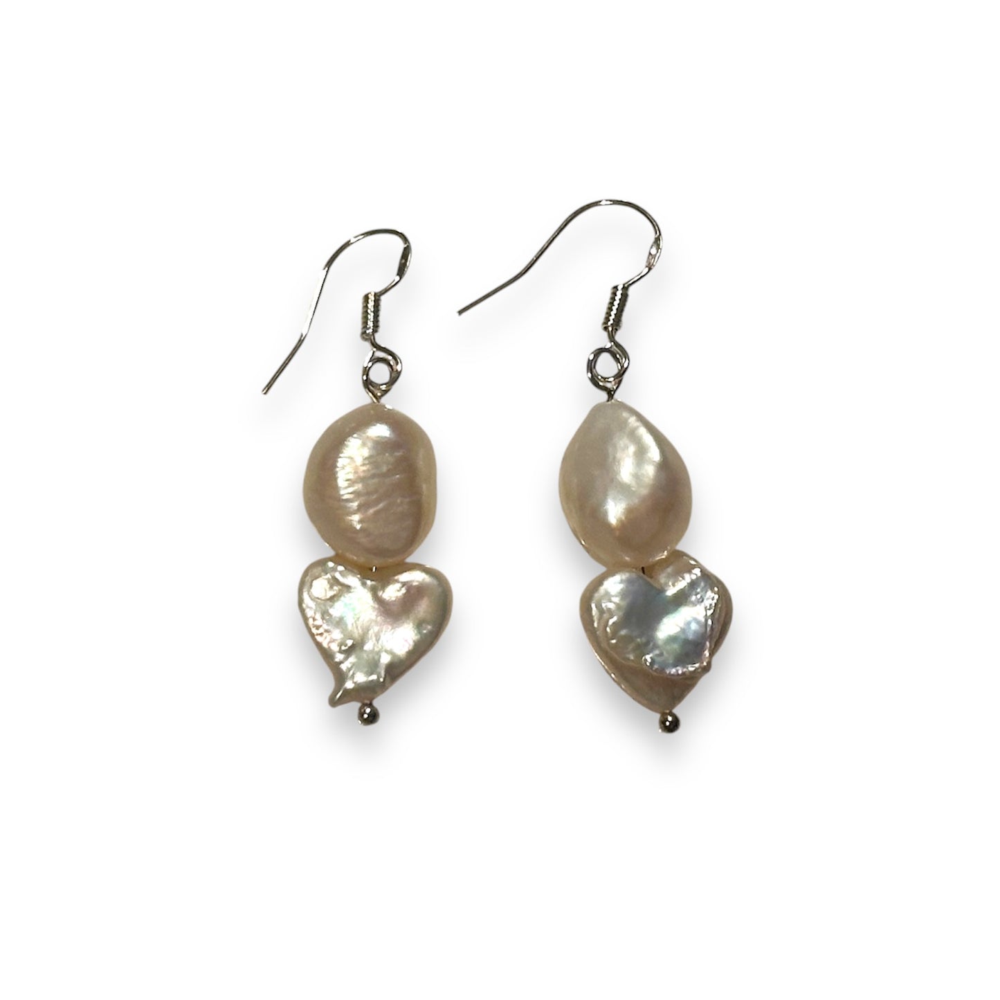 Keshi Heart Earrings