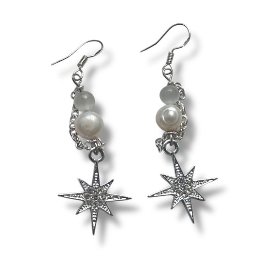 Star Pearl Earrings