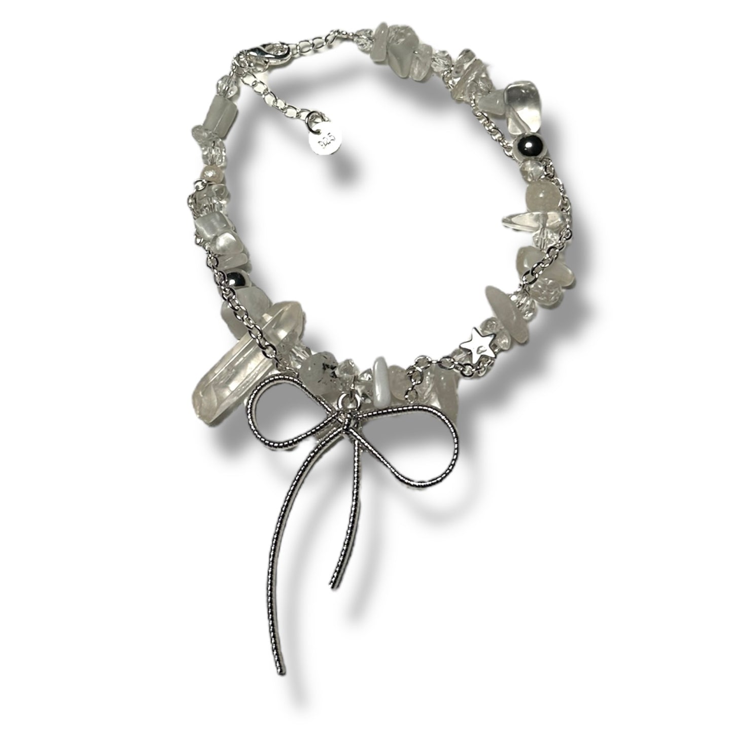 Big Grey Bow Bracelet