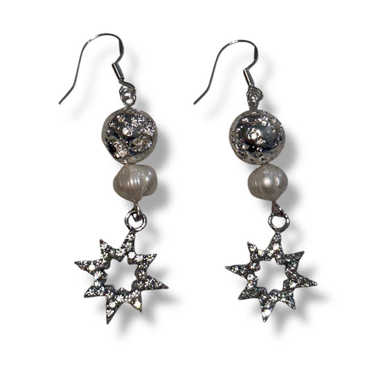 Star Pearl Earrings