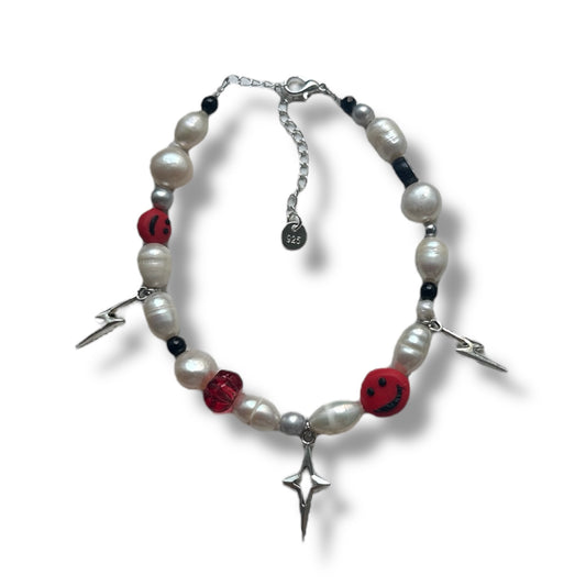 Red Flash Pearl Bracelet