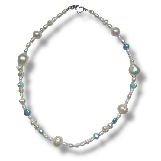Blue Pearl Necklace
