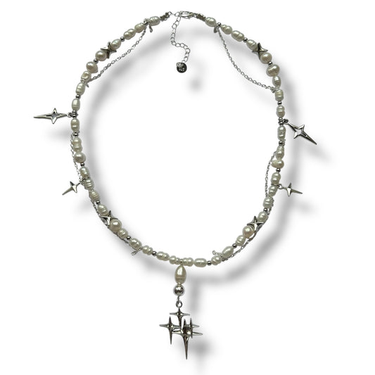 Grey Galaxy Necklace