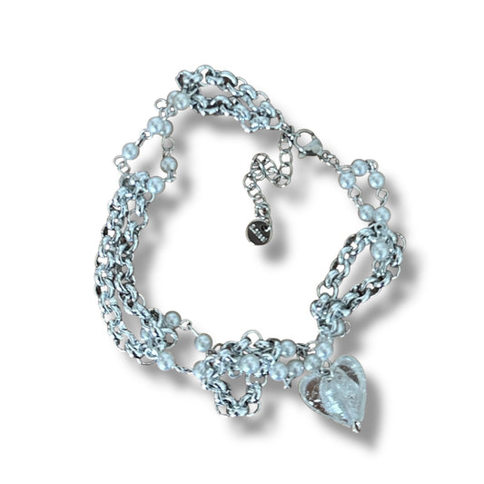 Chained Heart Bracelet