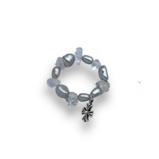 Grey Cross Ring